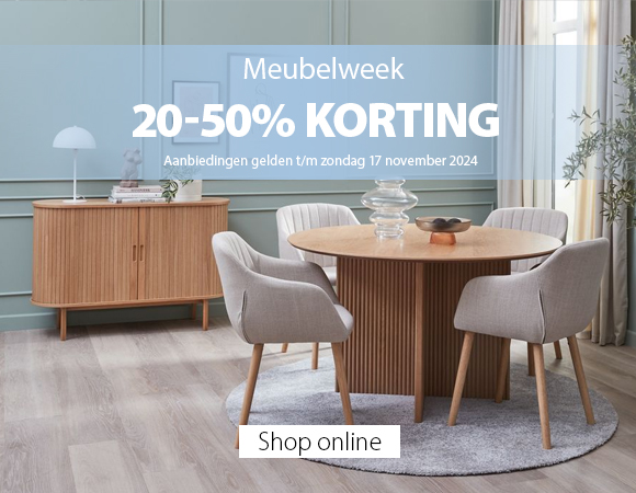 Meubelweek | 20-50% korting op alle indoor meubelen